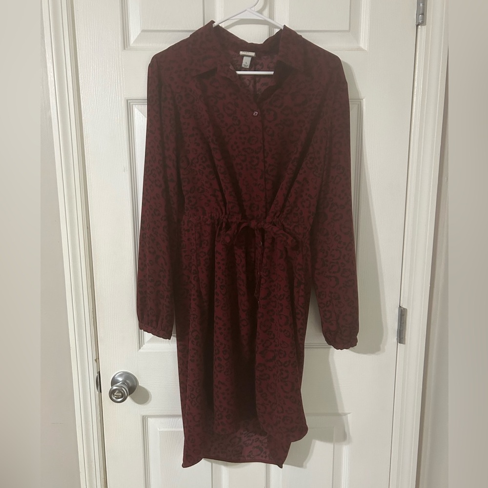 A New Day Red Cheetah hi-lo Dress